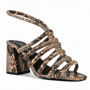 Free People Colette Cinched Heels Python